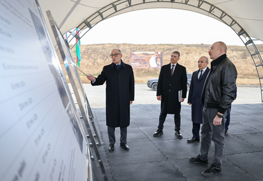 President Ilham Aliyev inspected “Damirli” Ore Processing Complex in Janyataq village, Aghdara